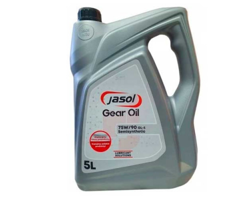 Масло трансмісійне JASOL 75w90 GL5 Gear OIL Semisynthetic, 5л (Польща)